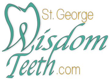 Logo St. George Wisdom Teeth website. Excellent, skilled wisdom tooth removal for over 21 years. IV sedation included. st george wisdom teeth